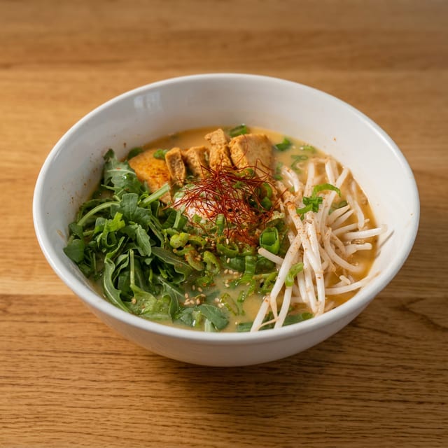 Spicy Creamy Vegetarian Ramen.